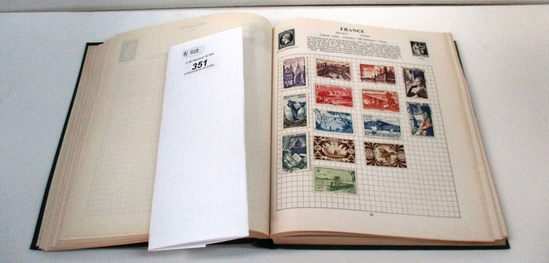 The Strand Stamp Album and contents GB and World stamps