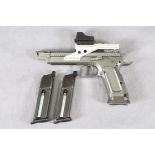 KWC Tanfoglio custom Airsoft replica pistol with 2 x spare magazines PLEASE READ CAREFULLY PRIOR TO