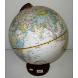 A Globemaster 12" diameter globe on stand