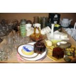 A large quantity of assorted glassware, ceramics and pottery,