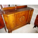 An oak Art Deco style sideboard 135cm