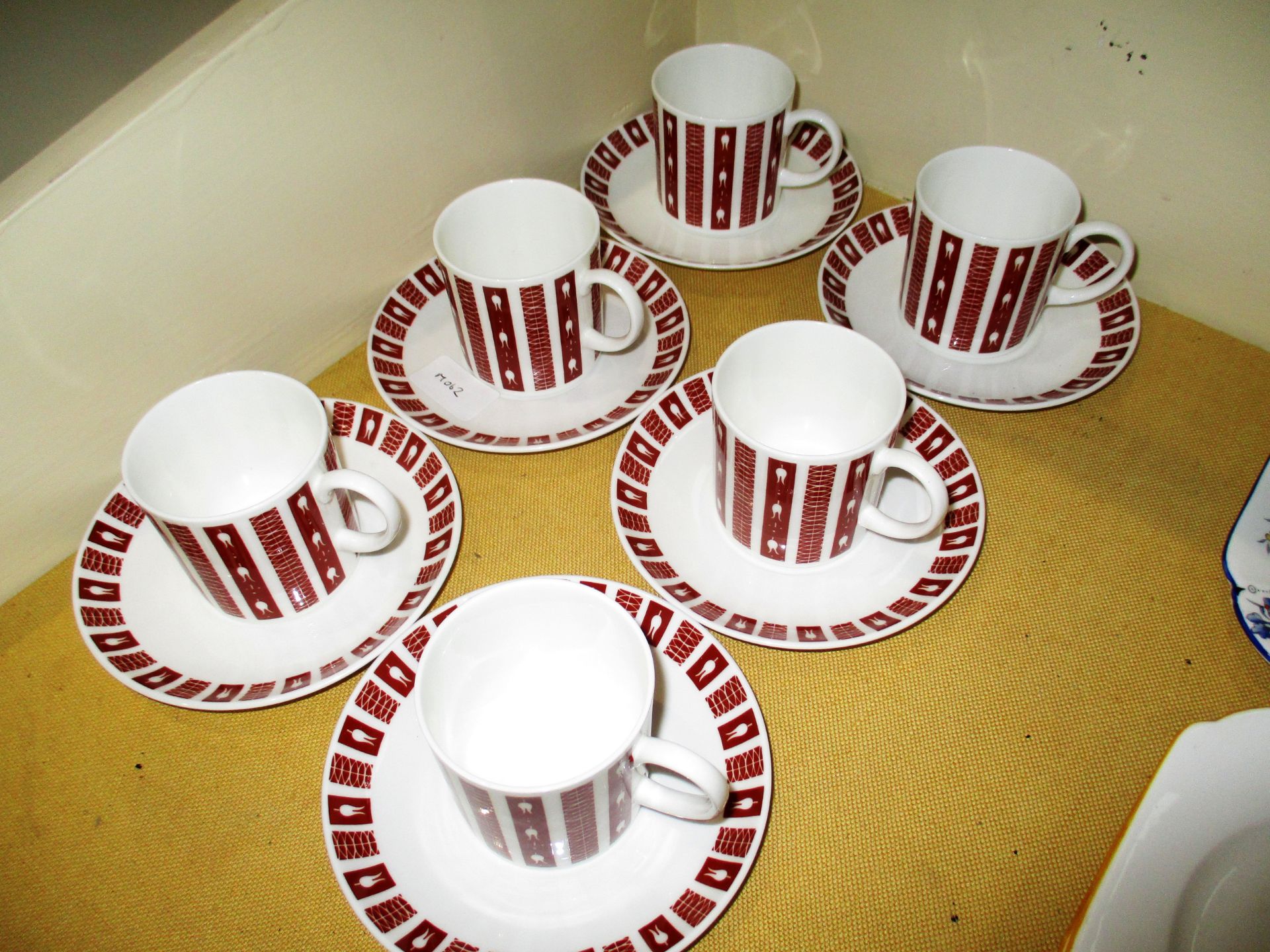 12 x piece Susie Cooper "Andromeda" patterned tea set