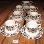 23 x piece Midwinter tea set decorated with 'Country Garden' pattern