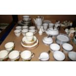 Contents to tray - three assorted part tea services