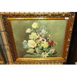 Harold Clayton large gilt framed print 'The Sporting Jug' 52 x 63cm