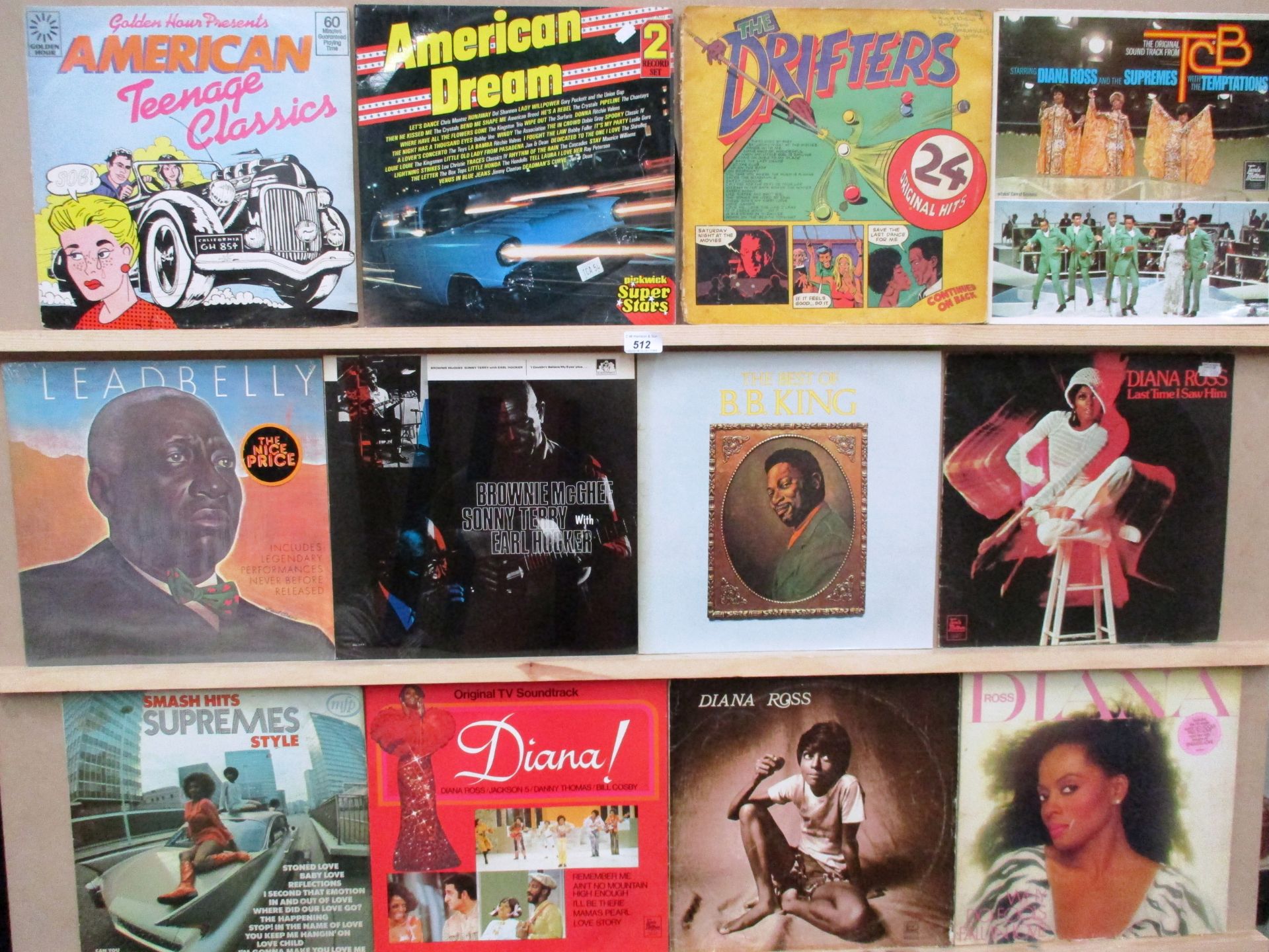 Approximately 84 LPs - Motown (many Supremes), Blues, Rock and Roll, etc (Shaking Stevens,