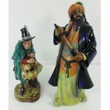 2 x Royal Doulton figures 'The Mask Seller' (HN2013),