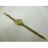 A 14ct gold cased lady's Richard Wristwatch with 9ct gold fancy link strap with original box