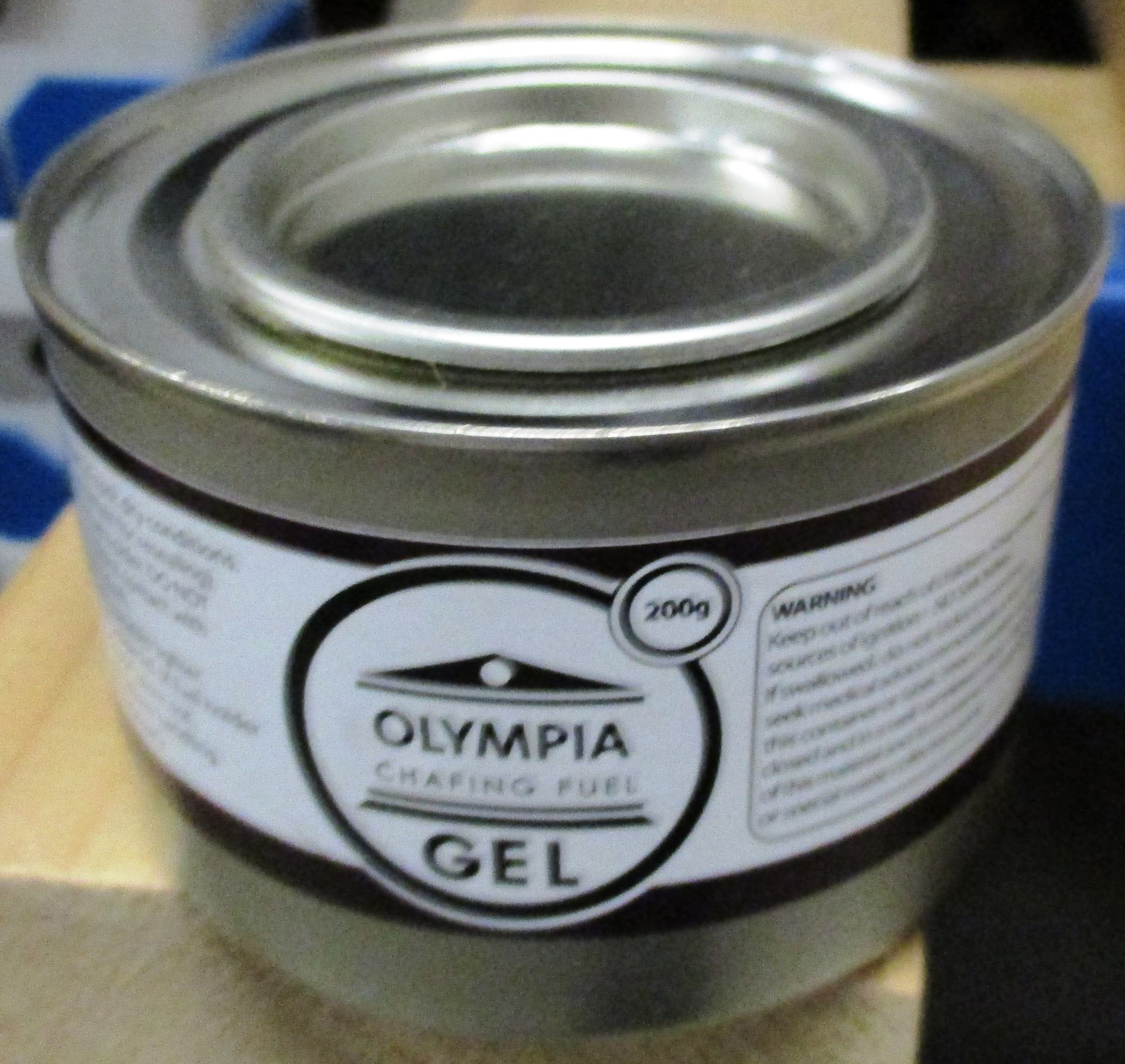 48 x 200g tins of Olympia chafing fuel gel