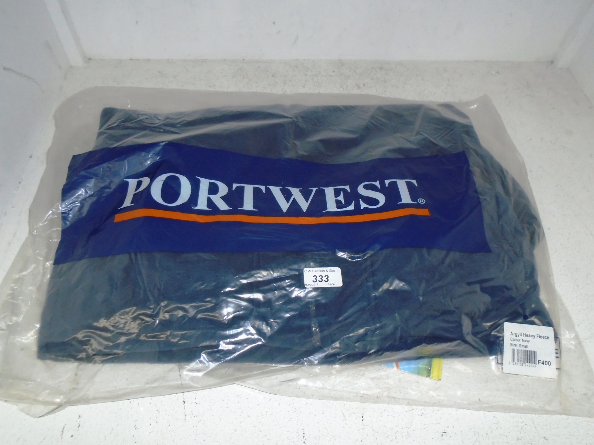 4 x Portwest Outdoor protection Argyll heavy fleece jackets size XL in navy