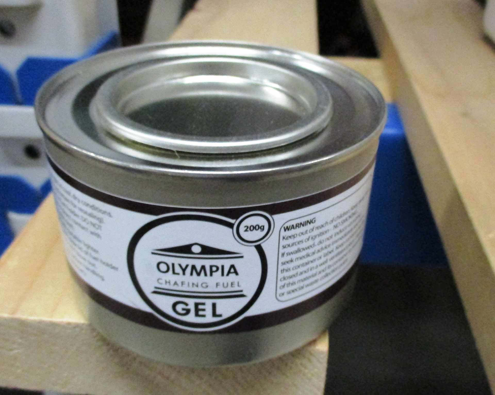 48 x 200g tins of Olympia chafing fuel gel