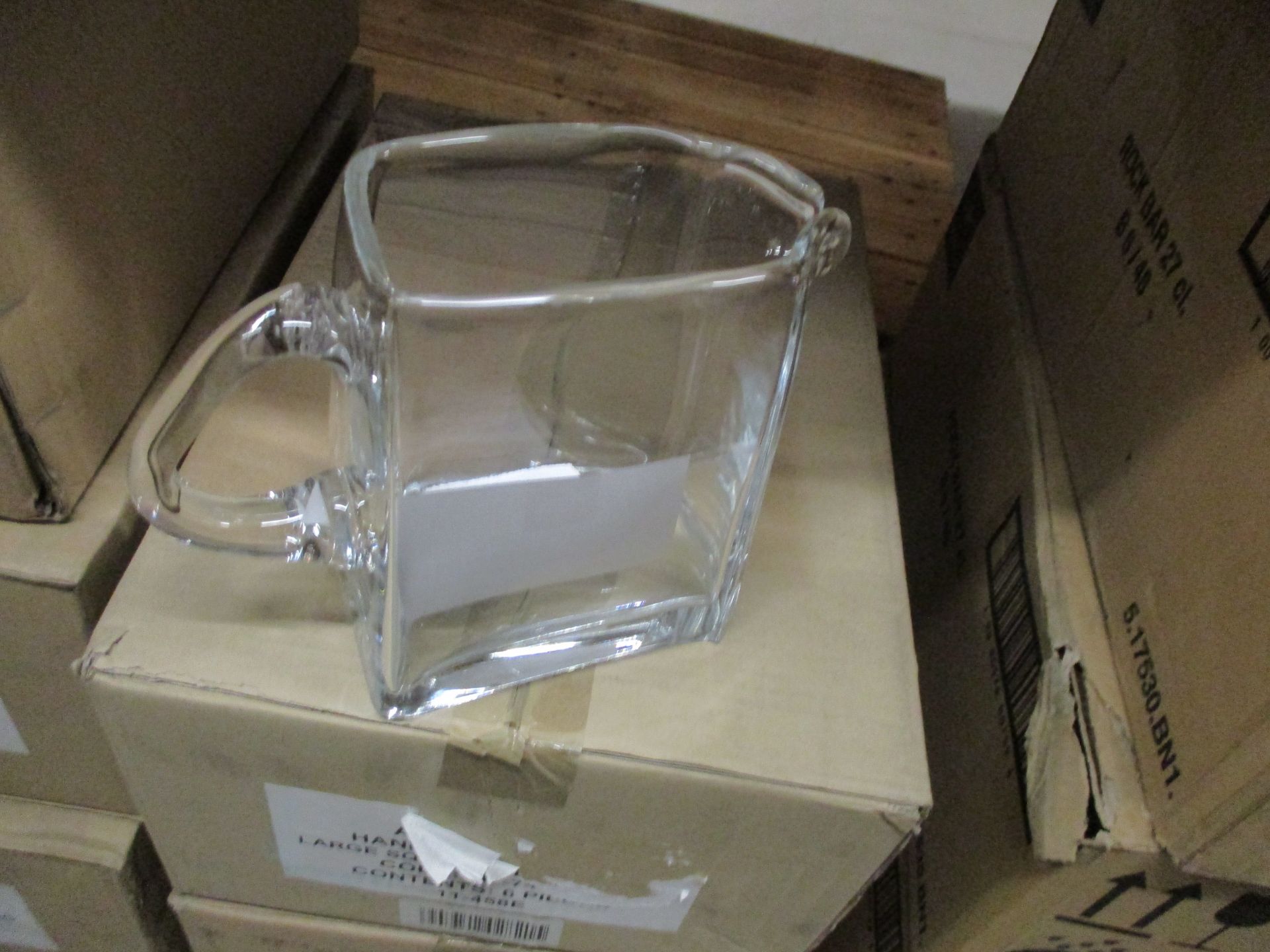 12 x Artis large square Ice lipped jugs (2 outer boxes)