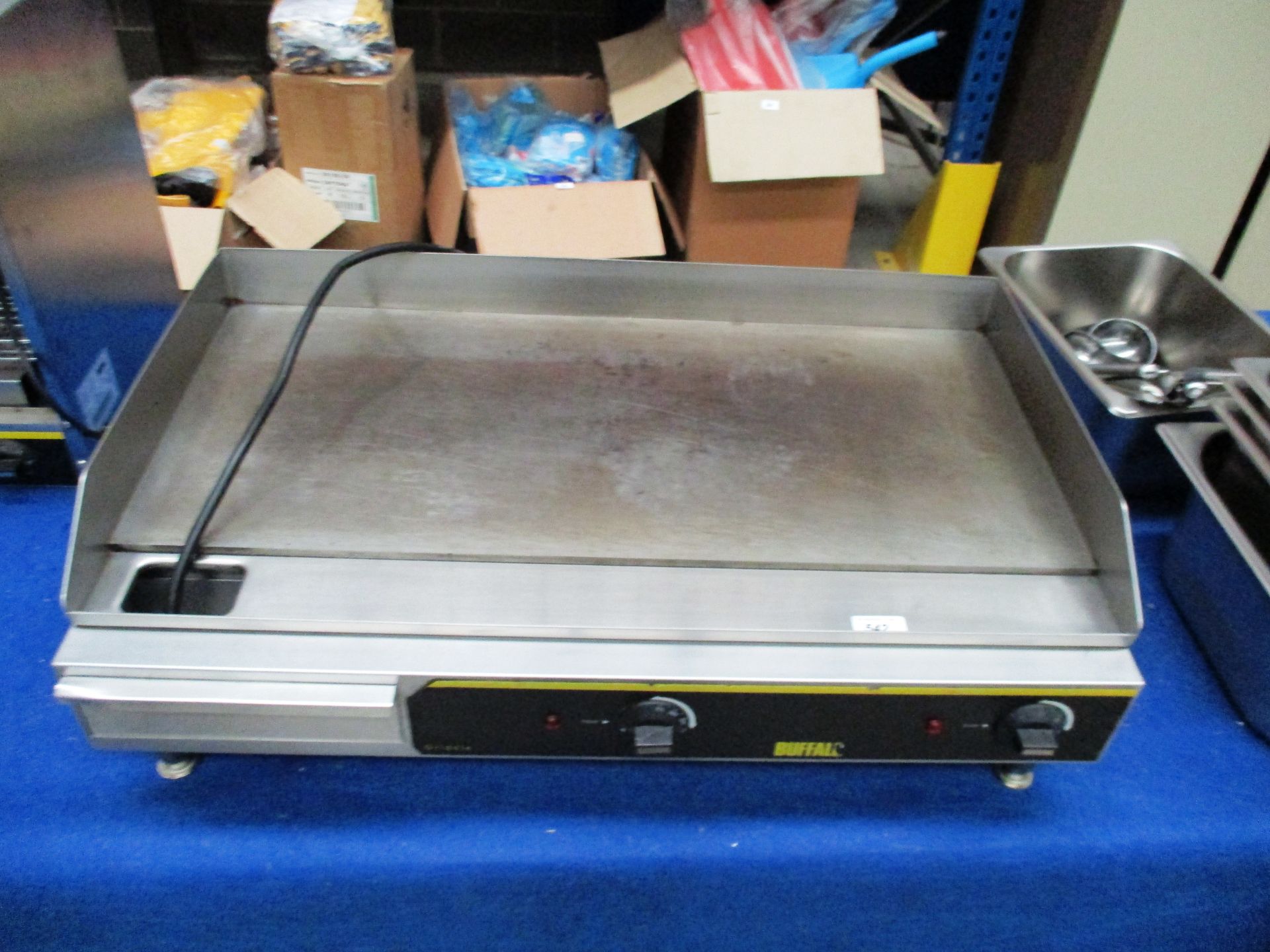 A Buffalo stainless steel griddle 240v