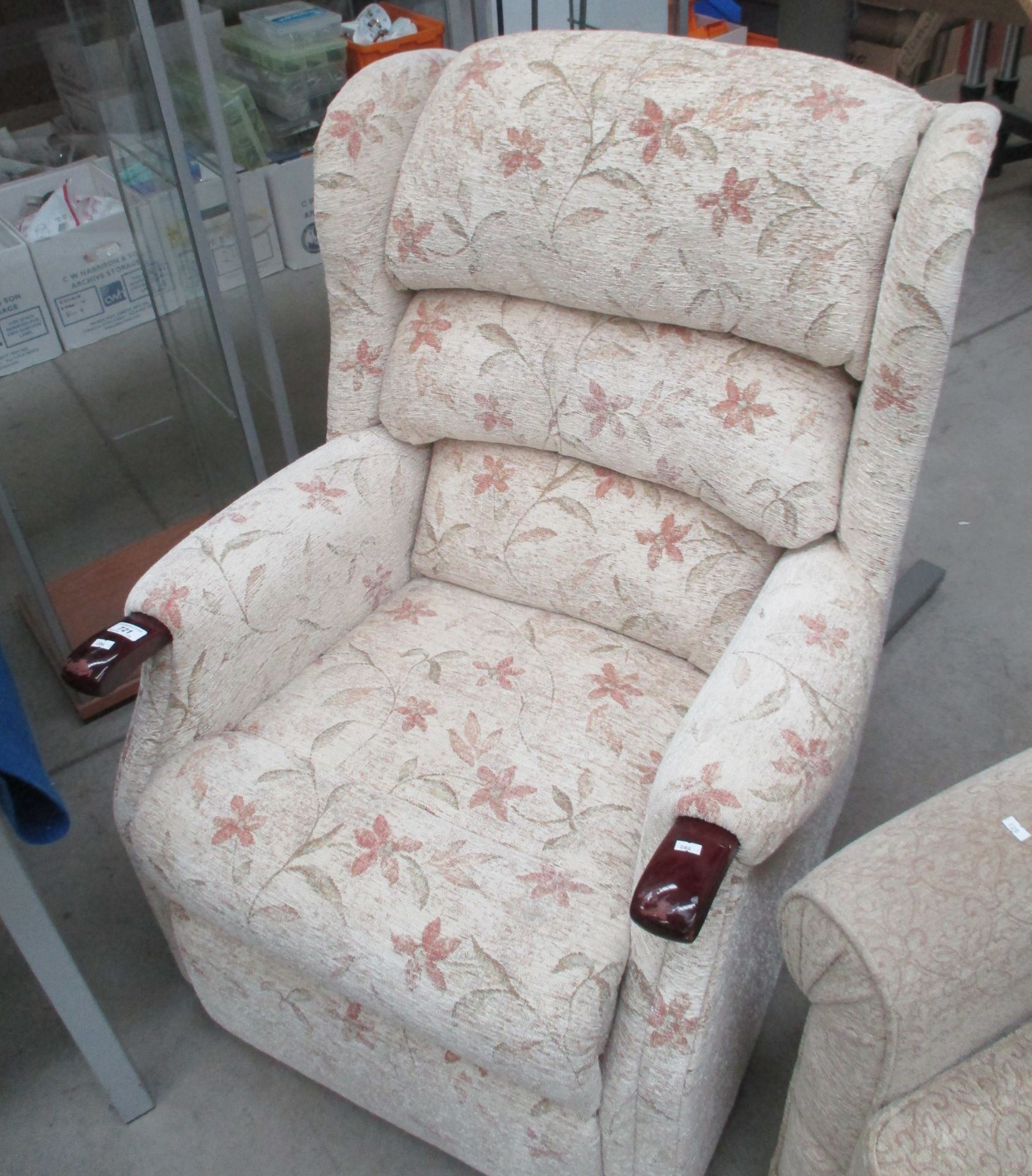 A matching armchair