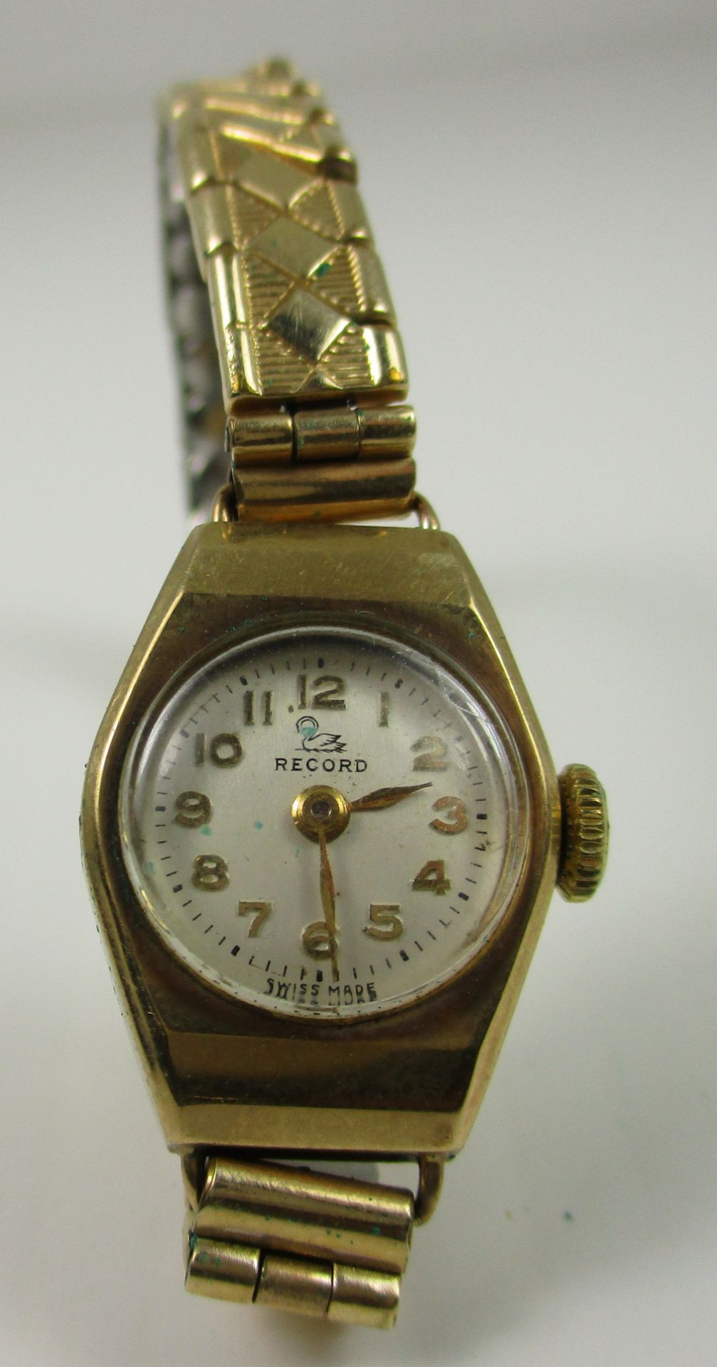 A lady's Record wristwatch with a 9ct gold case,