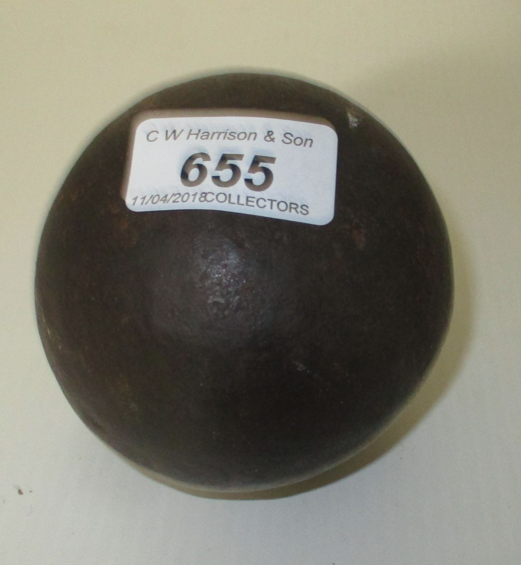 An old cannon ball