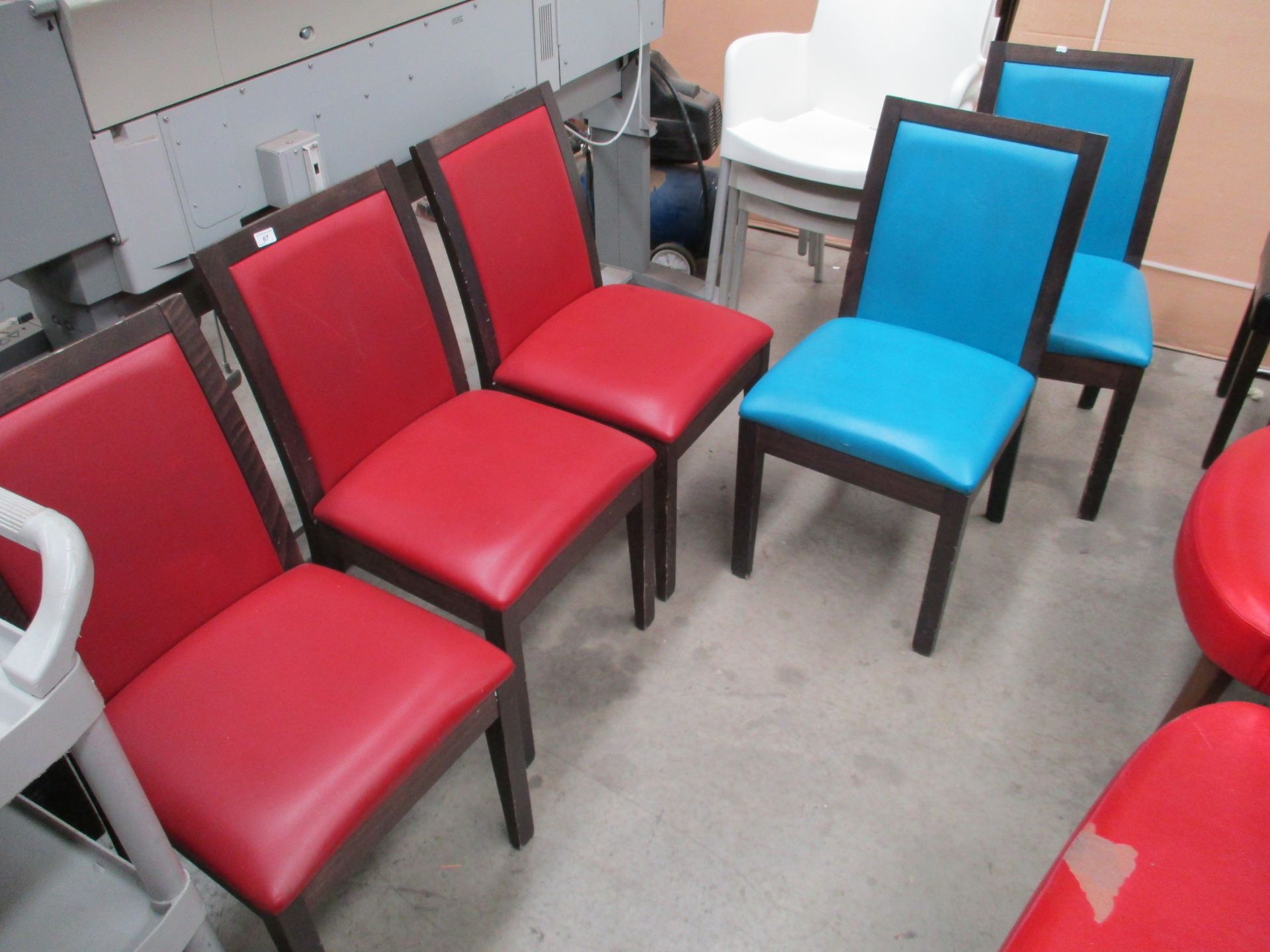 7 x assorted dining chairs
