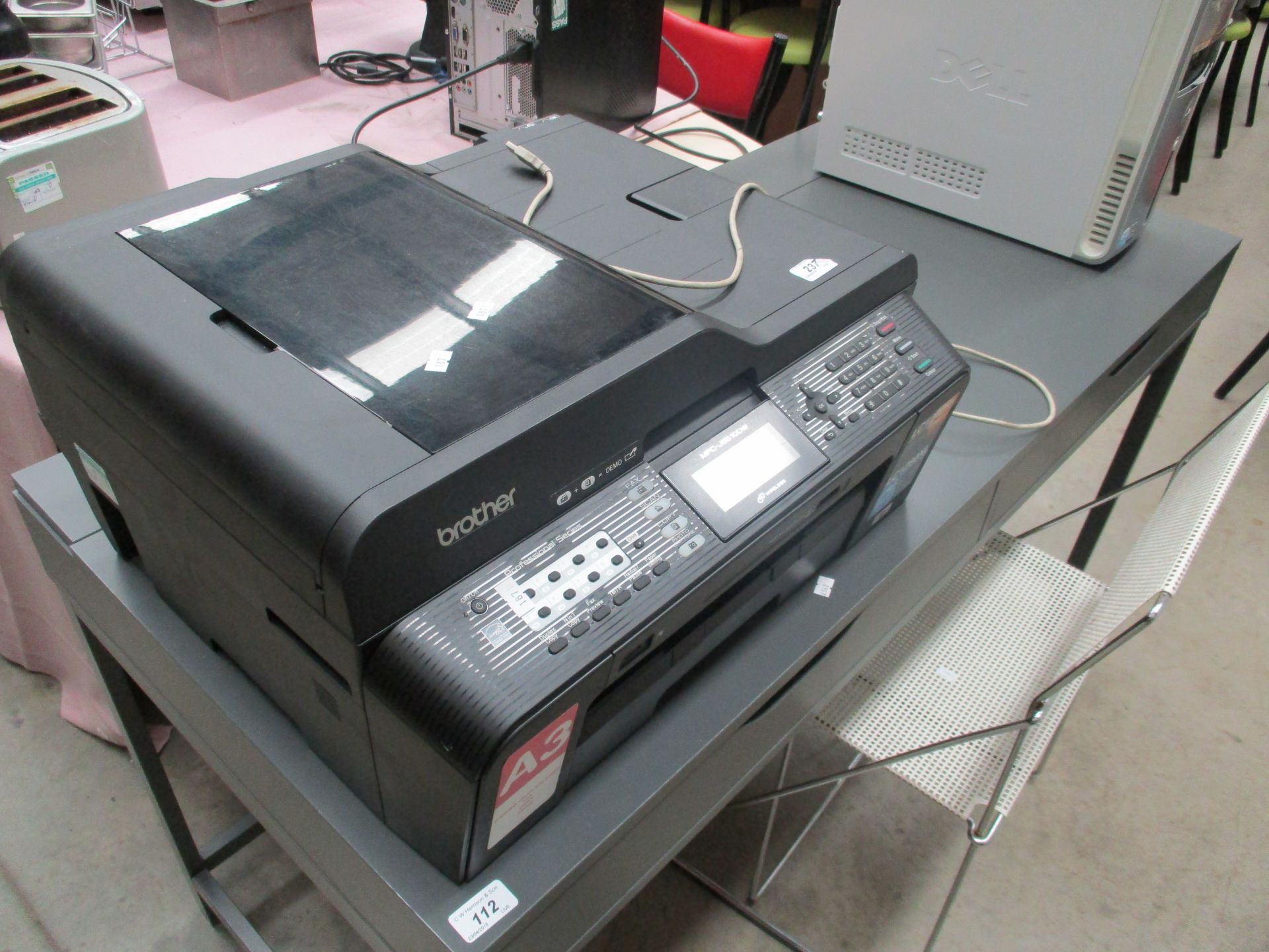 A Brother MFC-J6510DW printer/scanner - no power lead