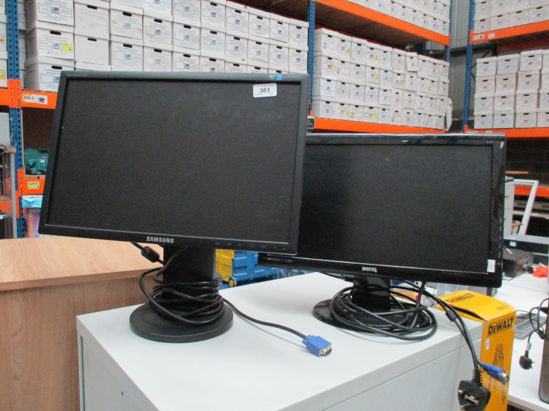 2 x LCD monitors by Samsung,