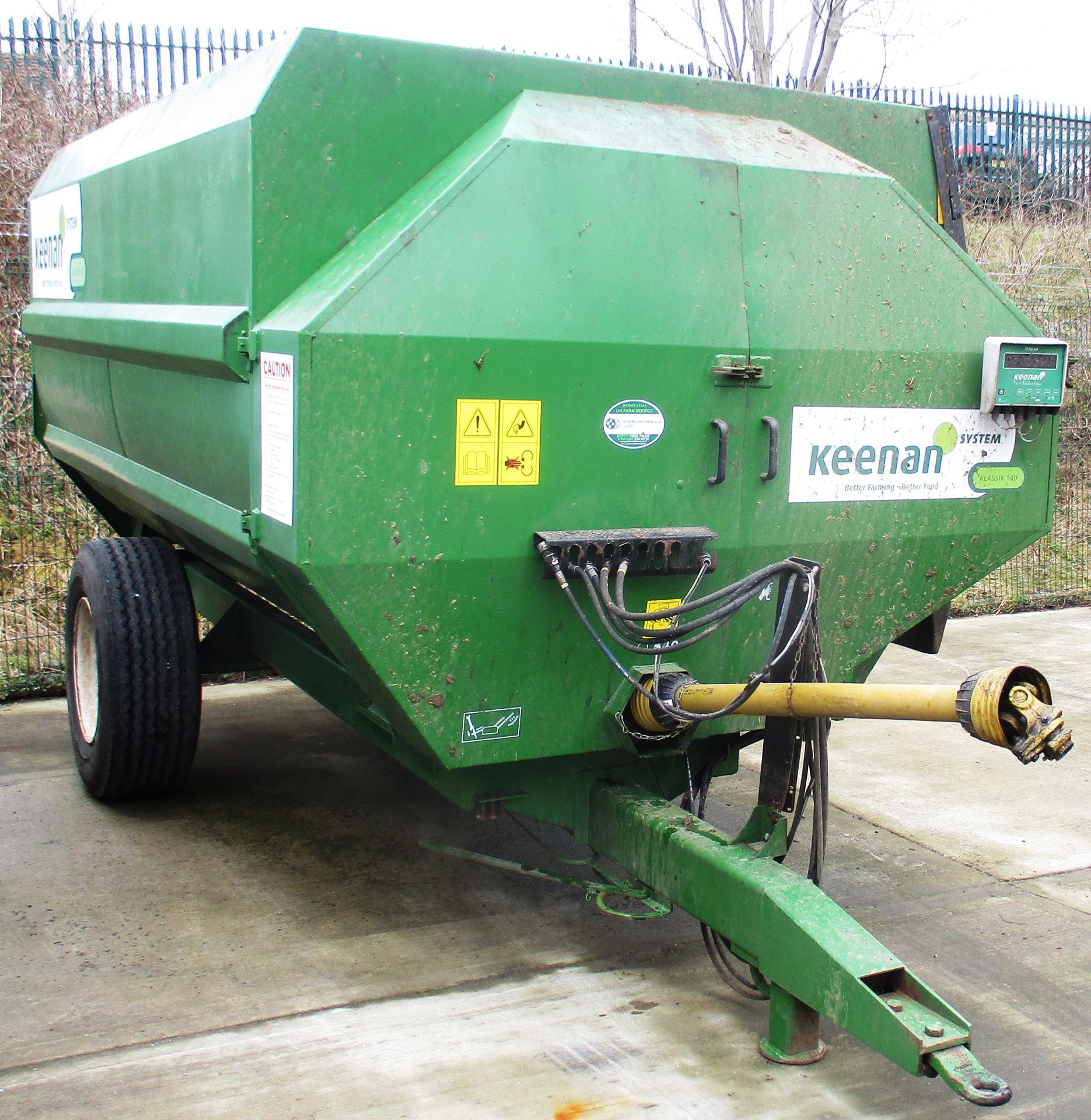 KEENAN KLASSIK 140 SINGLE AXLE AGRICULTURAL FEEDER TANKER - green serial number 14/45/05 c/w STAD - Image 4 of 4