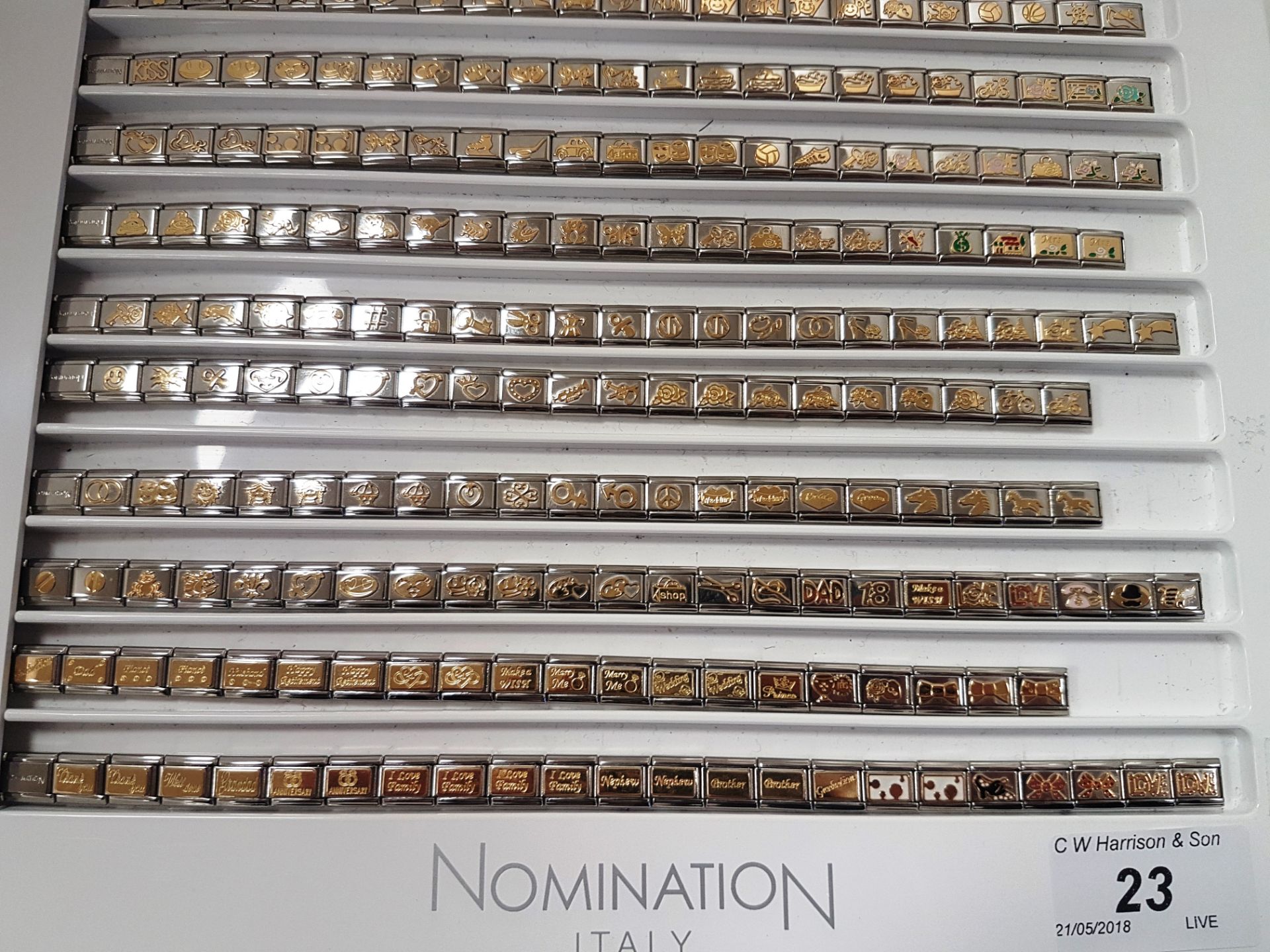 Approximately 290 x Nomination Italy composable links/charms - stainless steel, - Image 4 of 4