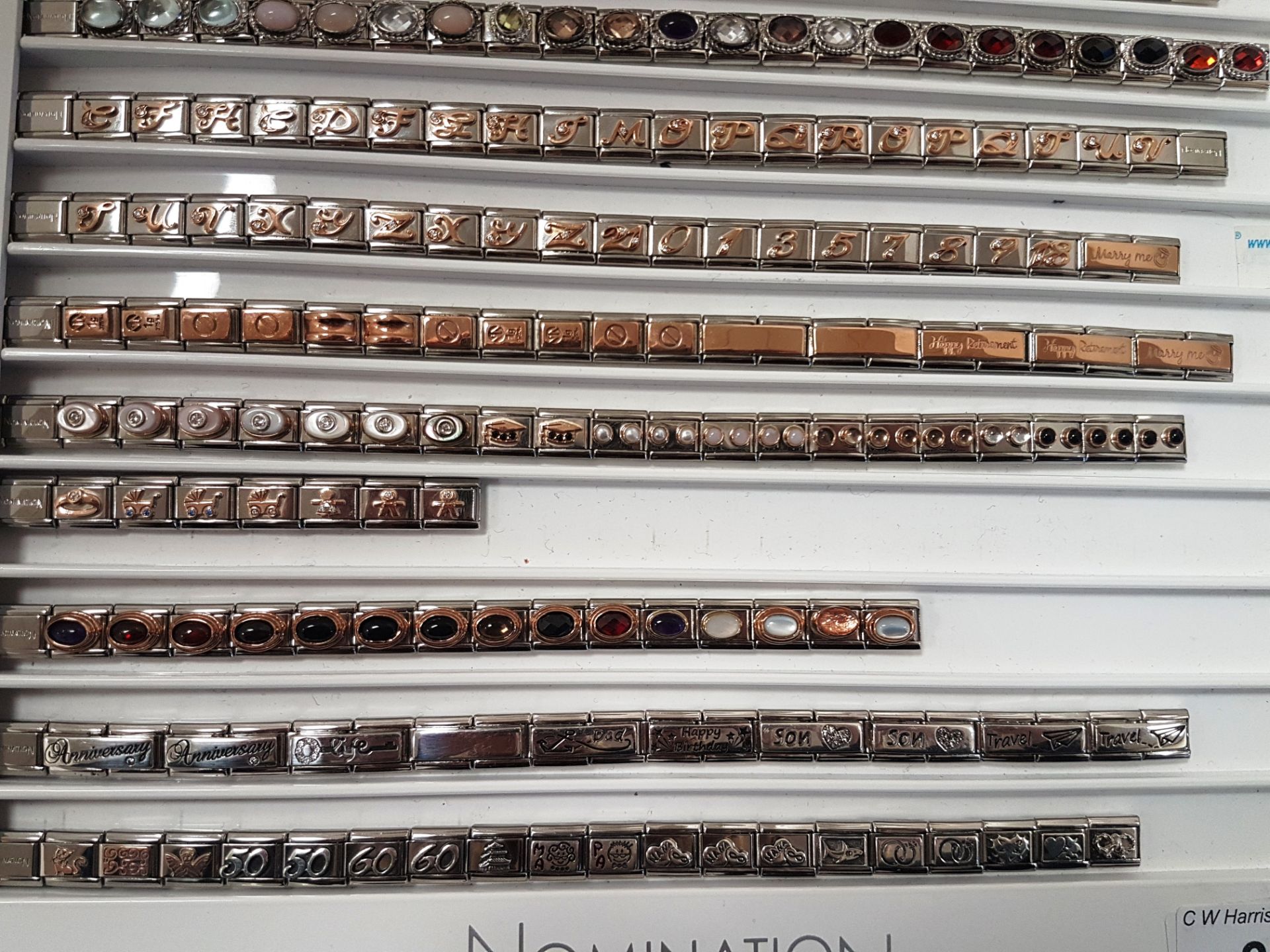 Approximately 264 x Nomination Italy composable links/charms - stainless steel and 9k rose gold - Image 4 of 4