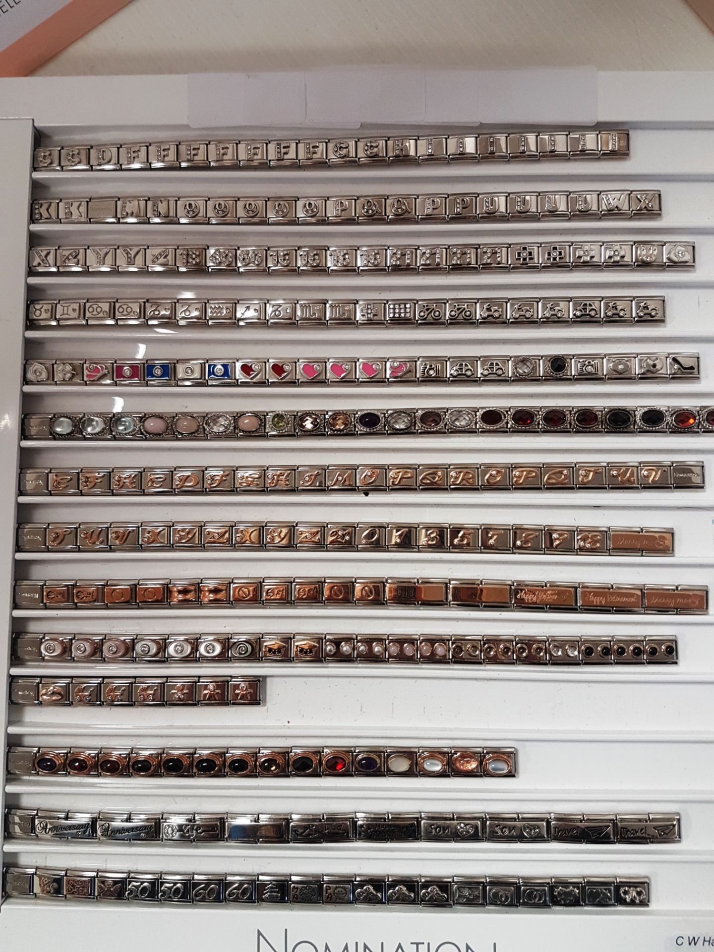 Approximately 264 x Nomination Italy composable links/charms - stainless steel and 9k rose gold - Image 2 of 4
