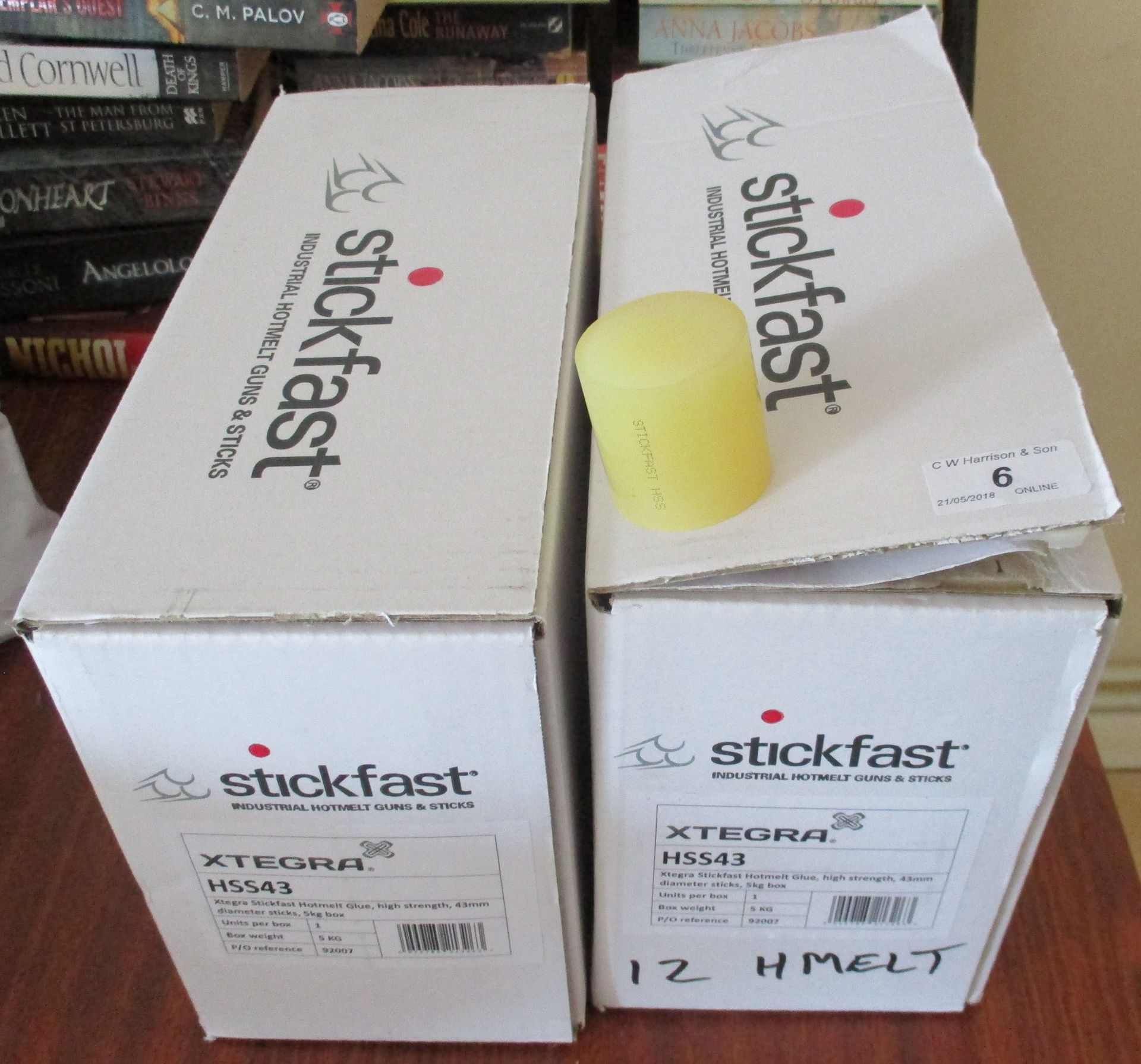 2 x boxes of Stickfast glue sticks - 5kg