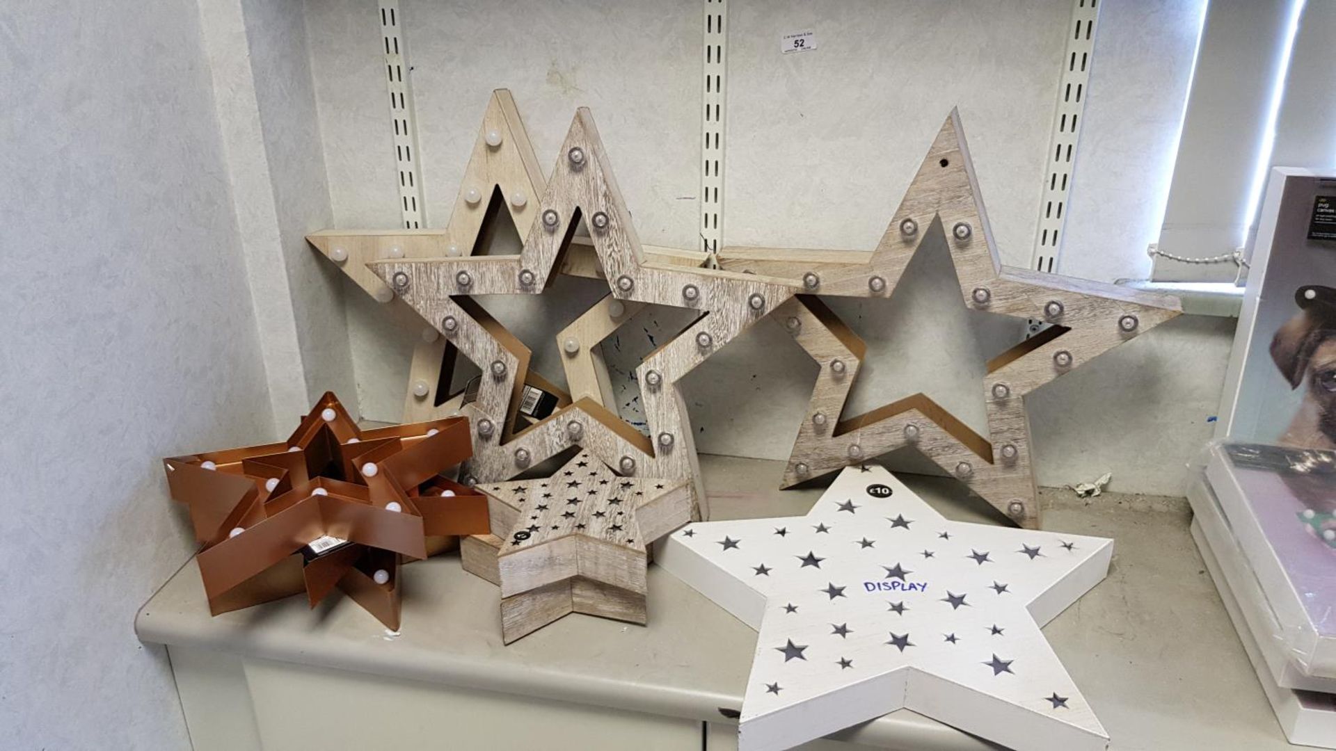 (9x) Mixed Star LED Decorations