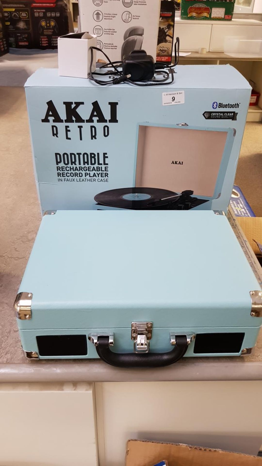 Akai Retro Portable Rechargeable Record