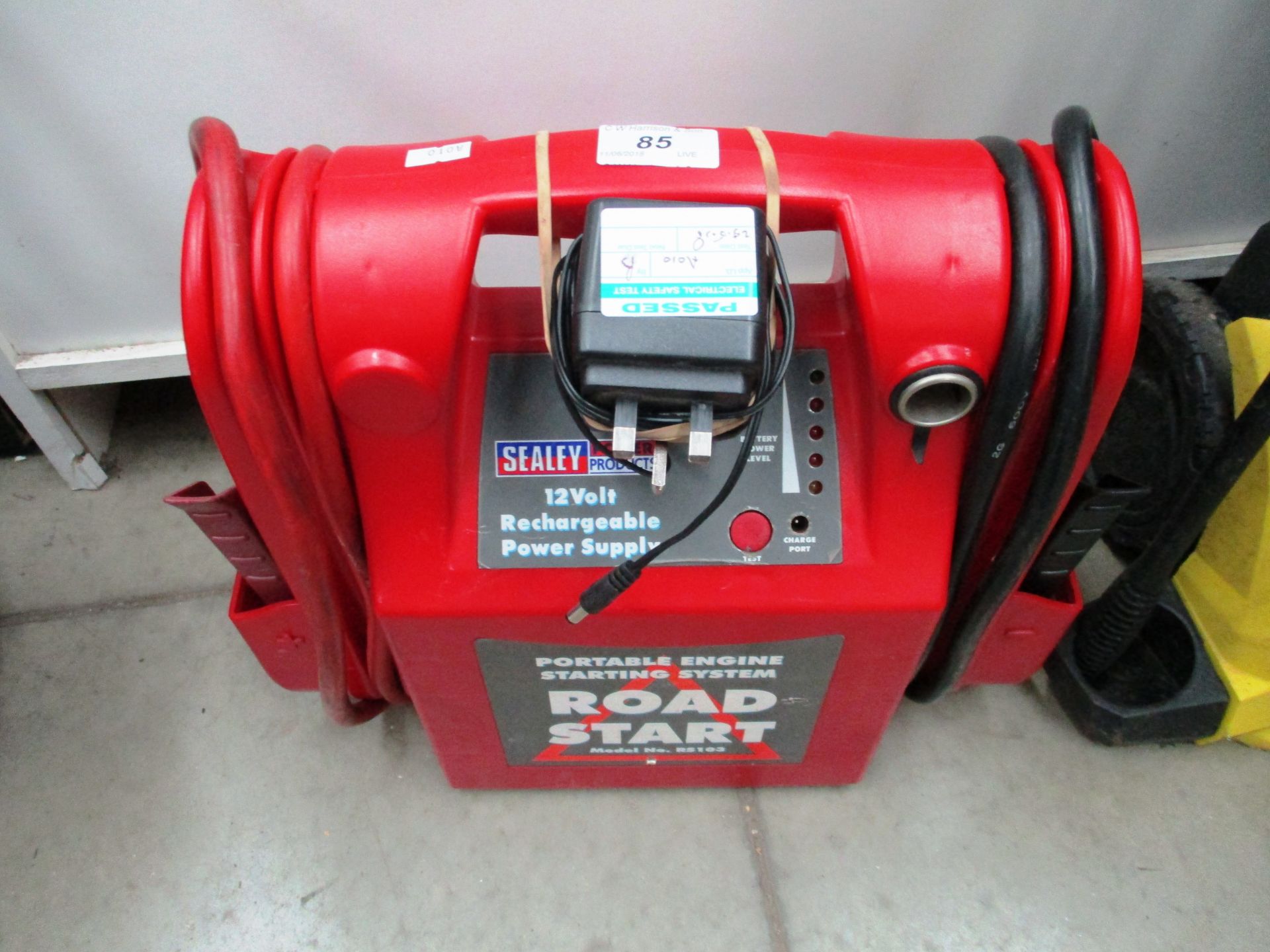 A Sealey Roadstart model no RS103 portable engine starting system - 12 volt rechargeable power