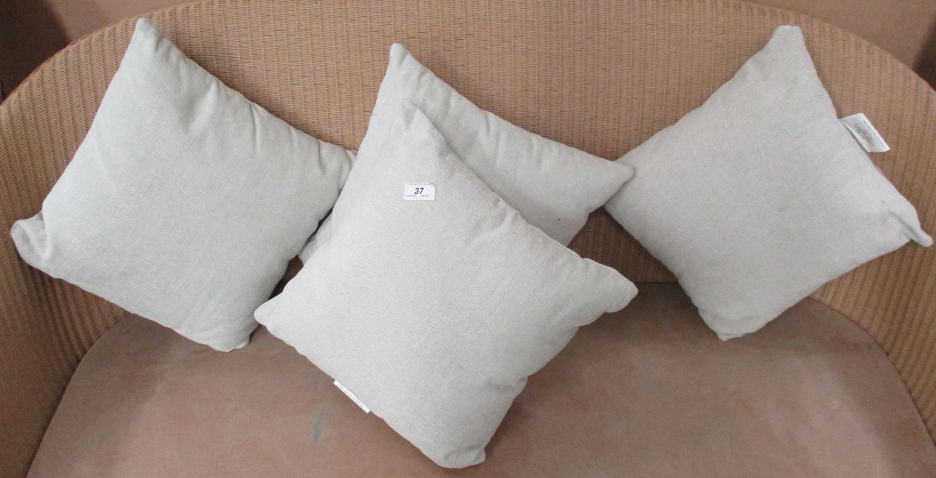 Set of four Ashcroft cream upholstered s