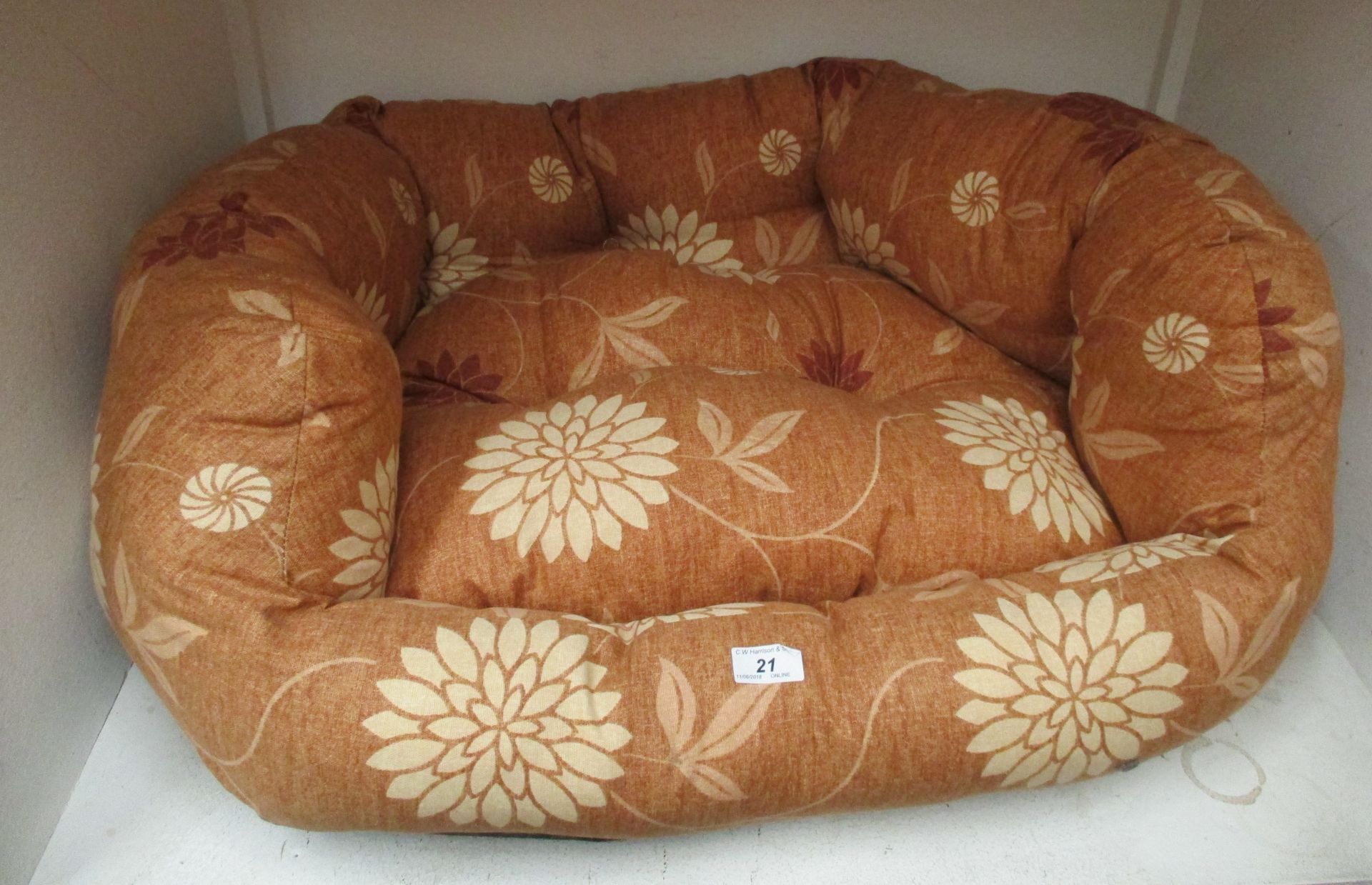 Ashcroft brown and cream floral patterne