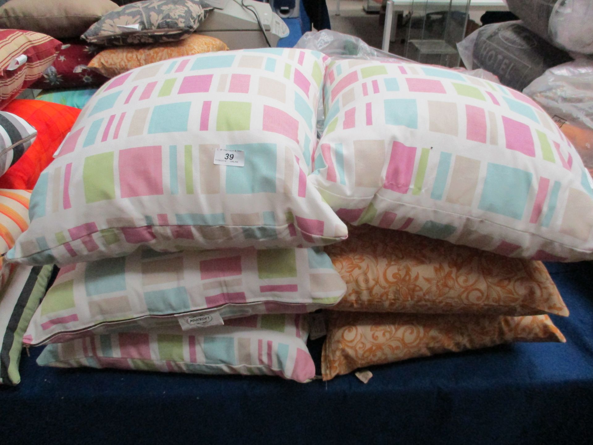6 x assorted scatter cushions by Ashcrof