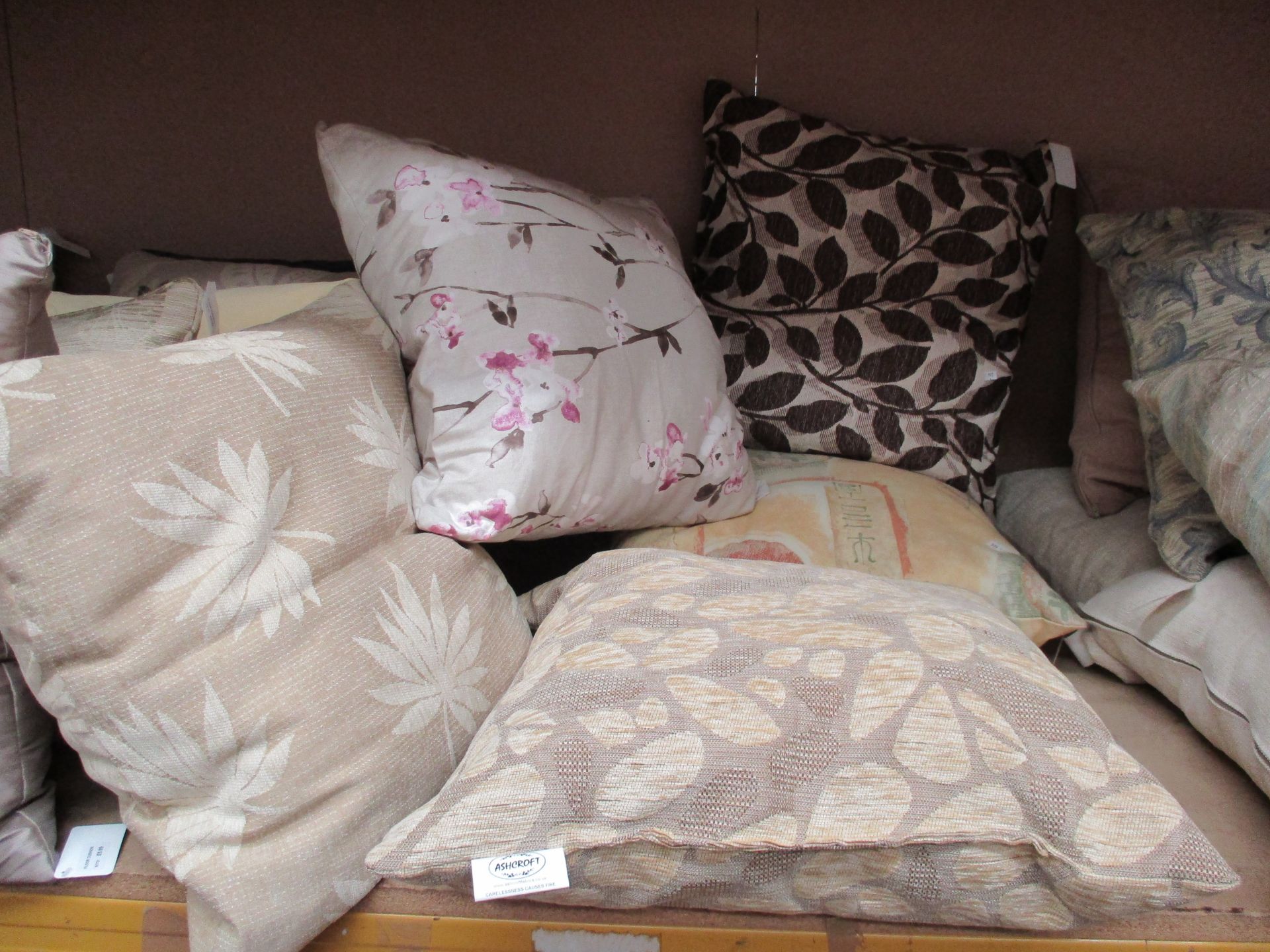 5 x assorted Ashcroft floor cushions