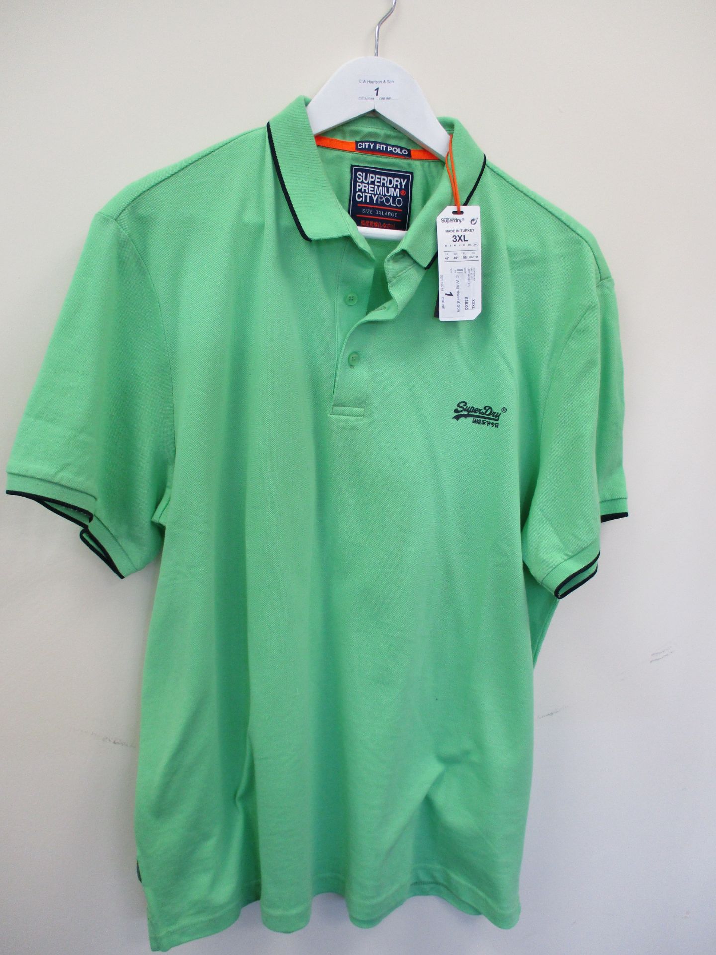 Superdry lightweight edition polo shirt - green - 3XL RRP £35