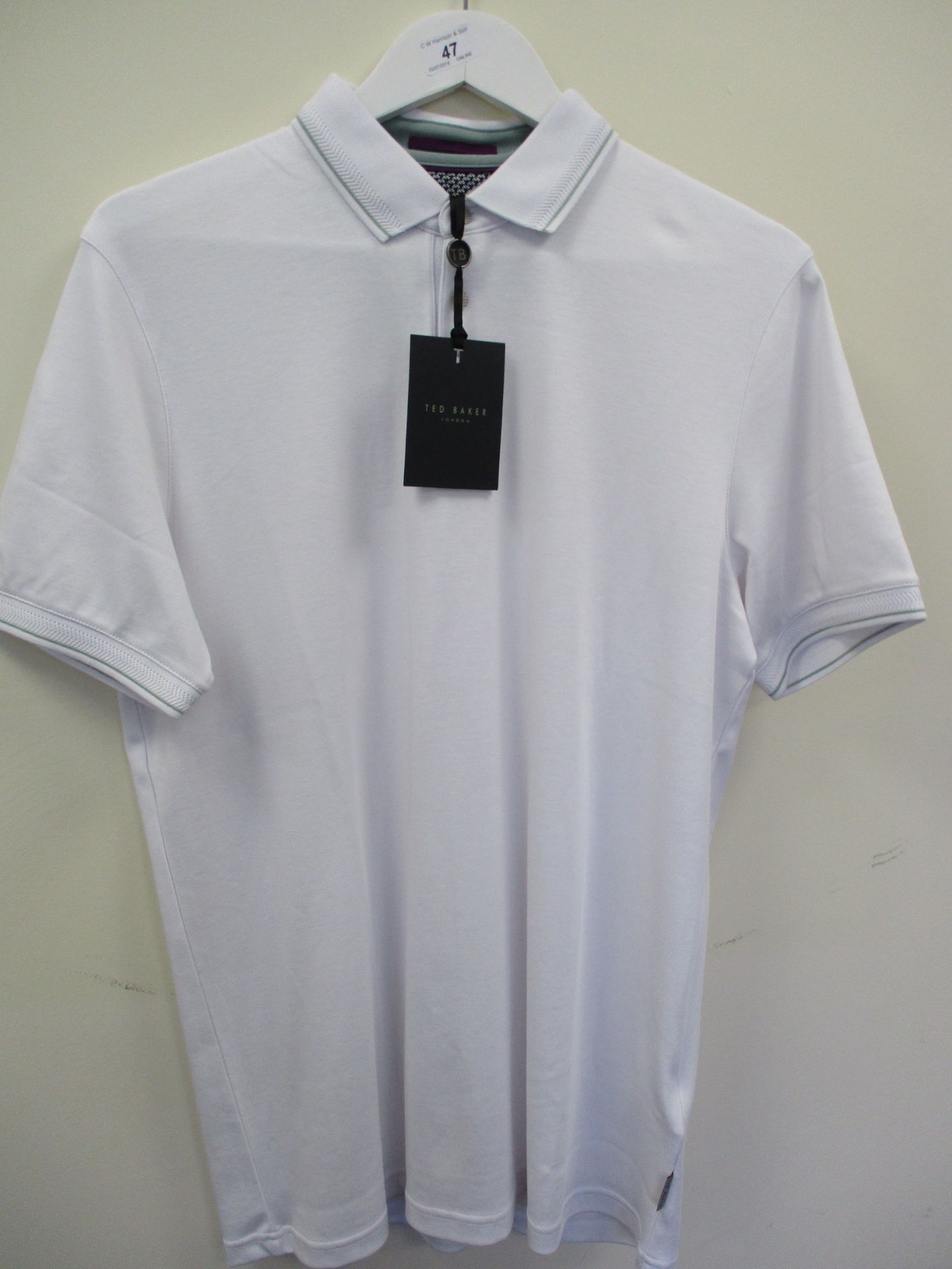 Ted Baker polo shirt - white - medium RRP £69