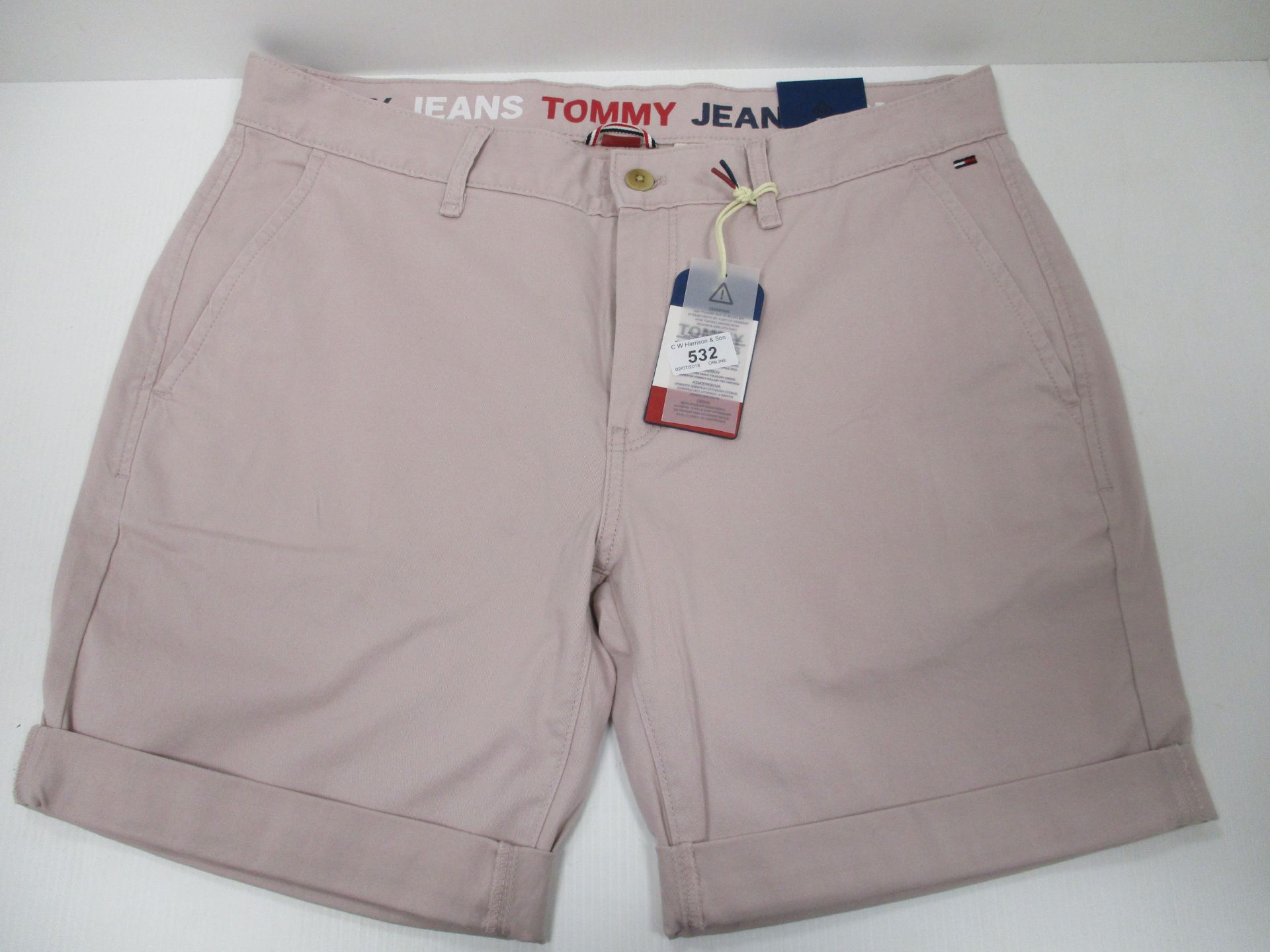 Tommy Jeans shorts - dusty pink - straight - 36" RRP £55