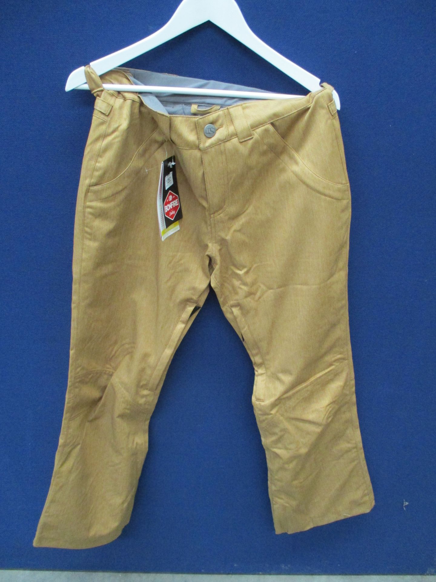 A pair of Bonfire Destroy W Remy ski trousers in camel size M RRP £112