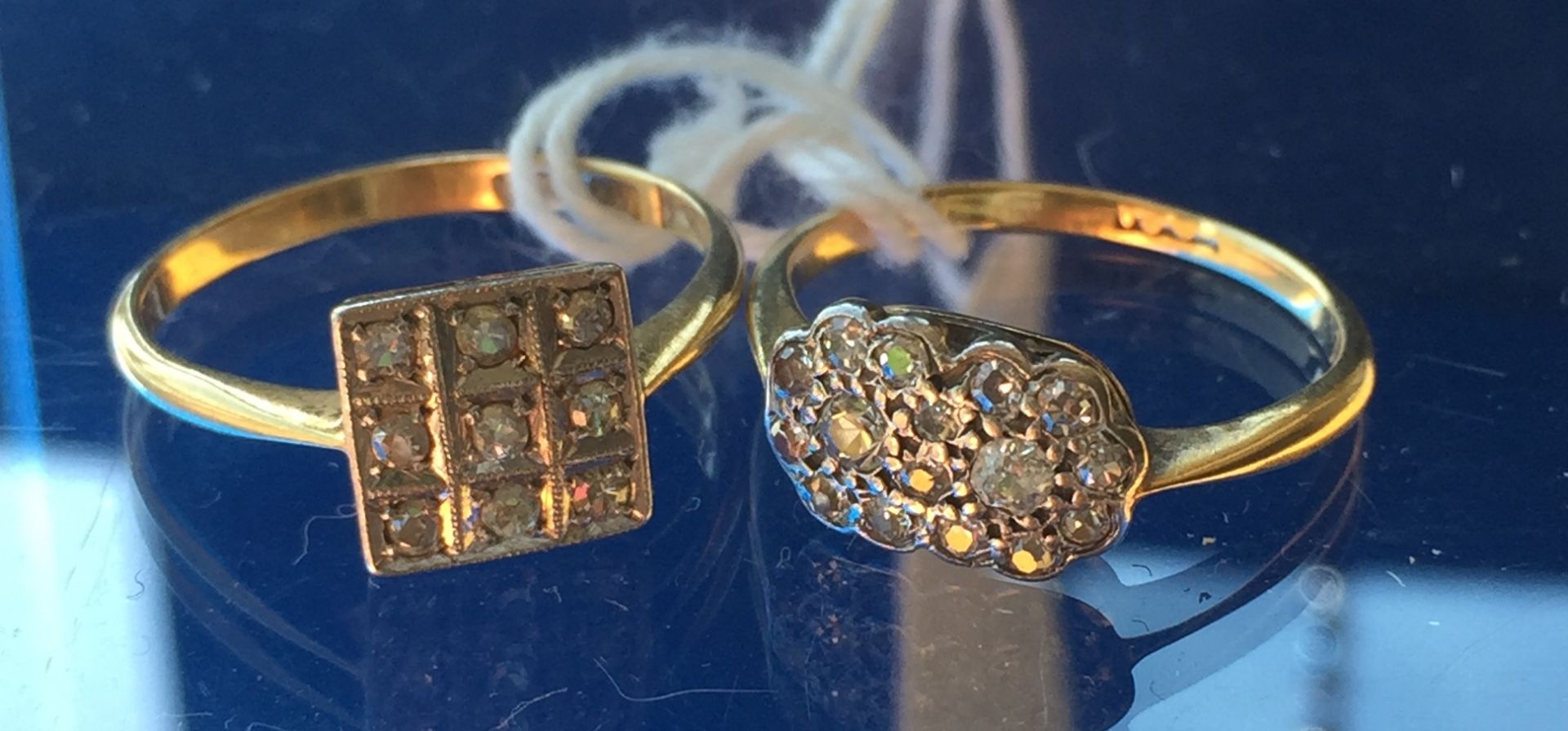 Two 18ct gold diamond rings [total approximate weight 4. - Image 2 of 7