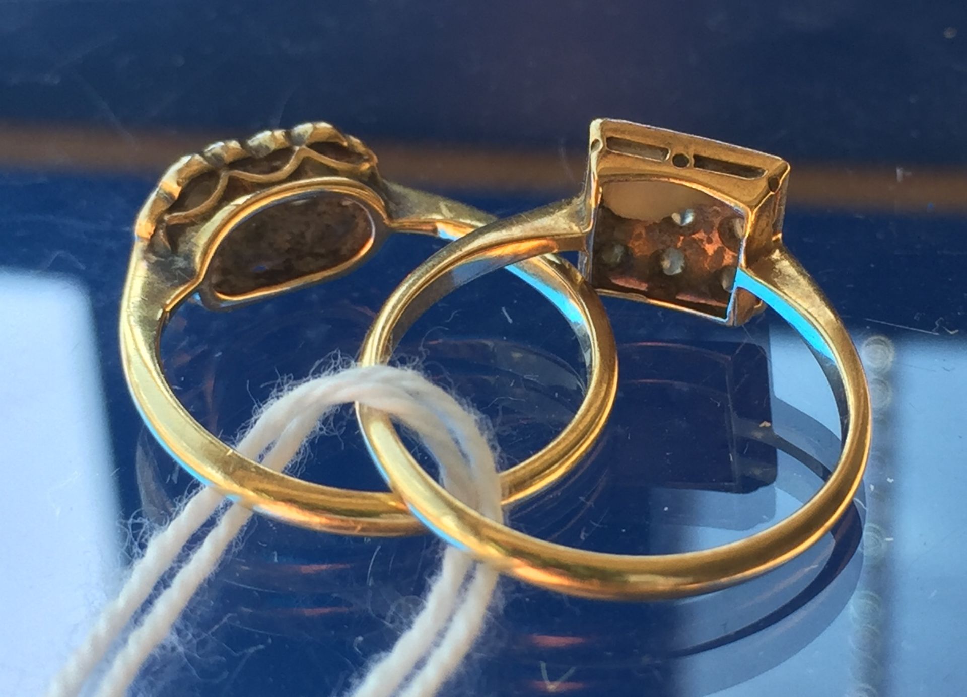 Two 18ct gold diamond rings [total approximate weight 4. - Image 3 of 7