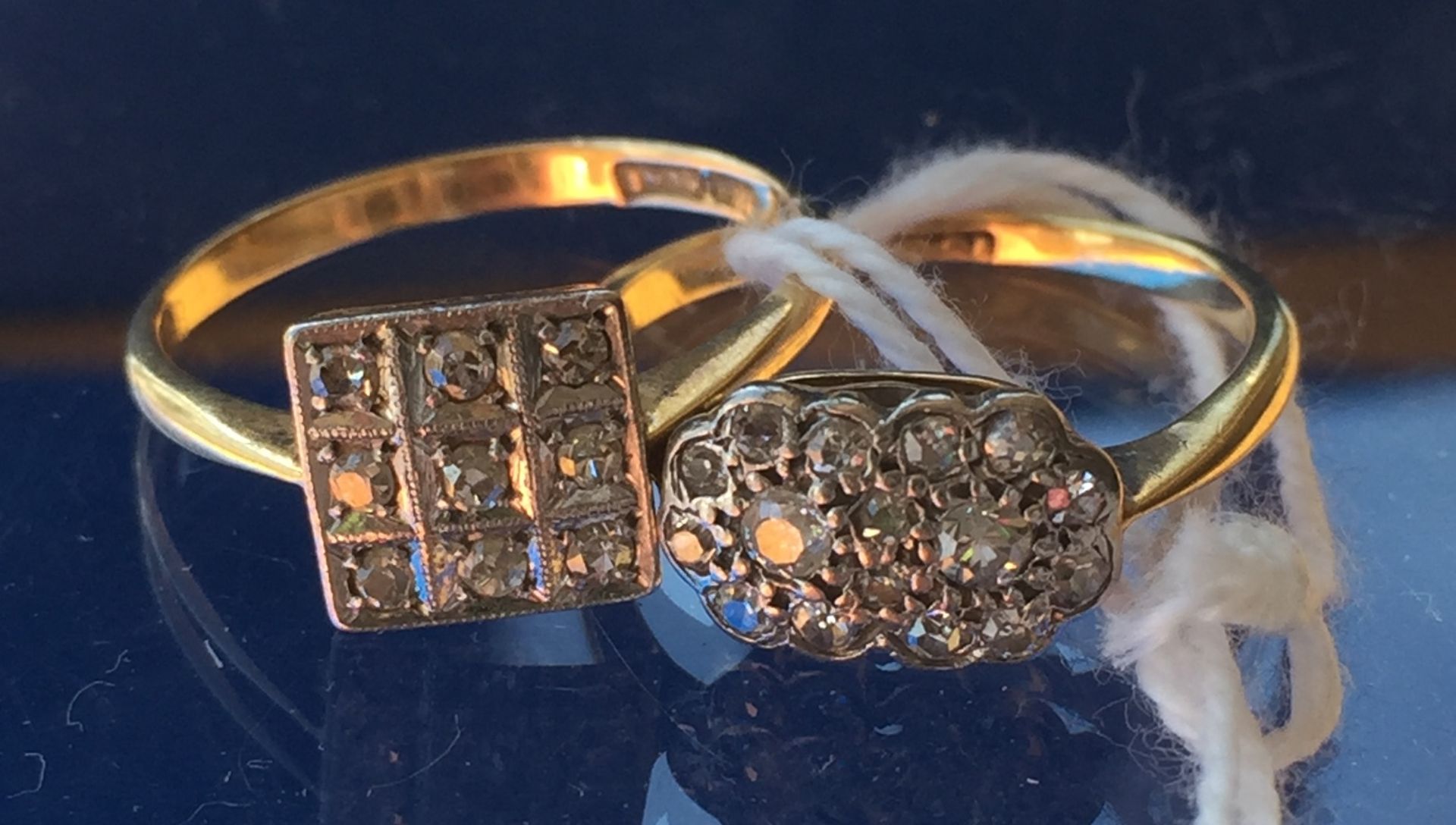 Two 18ct gold diamond rings [total approximate weight 4. - Image 6 of 7