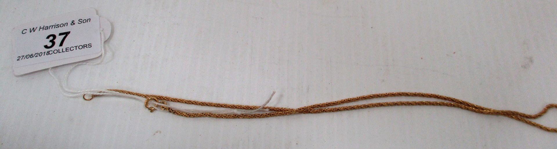 9ct gold chain, [approximate weight 4.