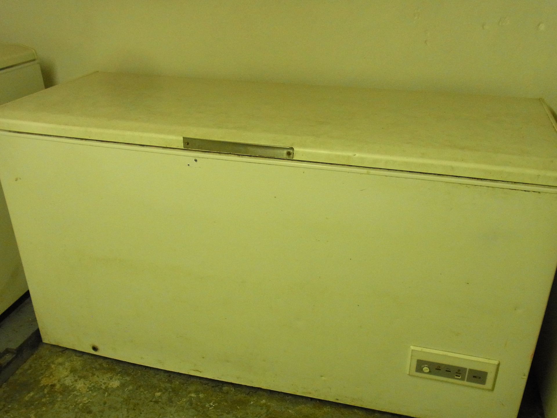 A white chest freezer - 63"