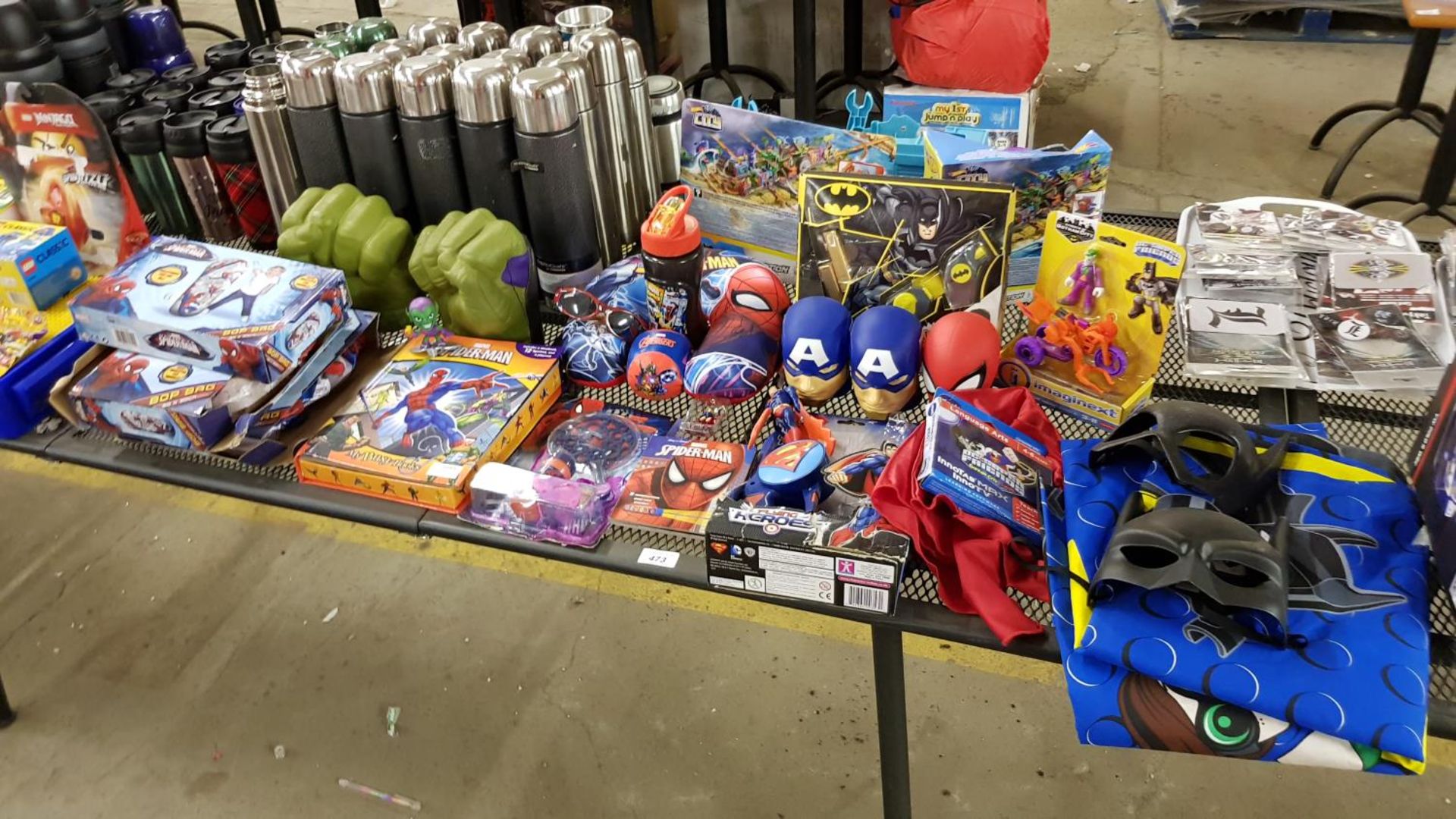 Superhero Set – to include Mixed Toys/Items – Spiderman, Superman, Batman,