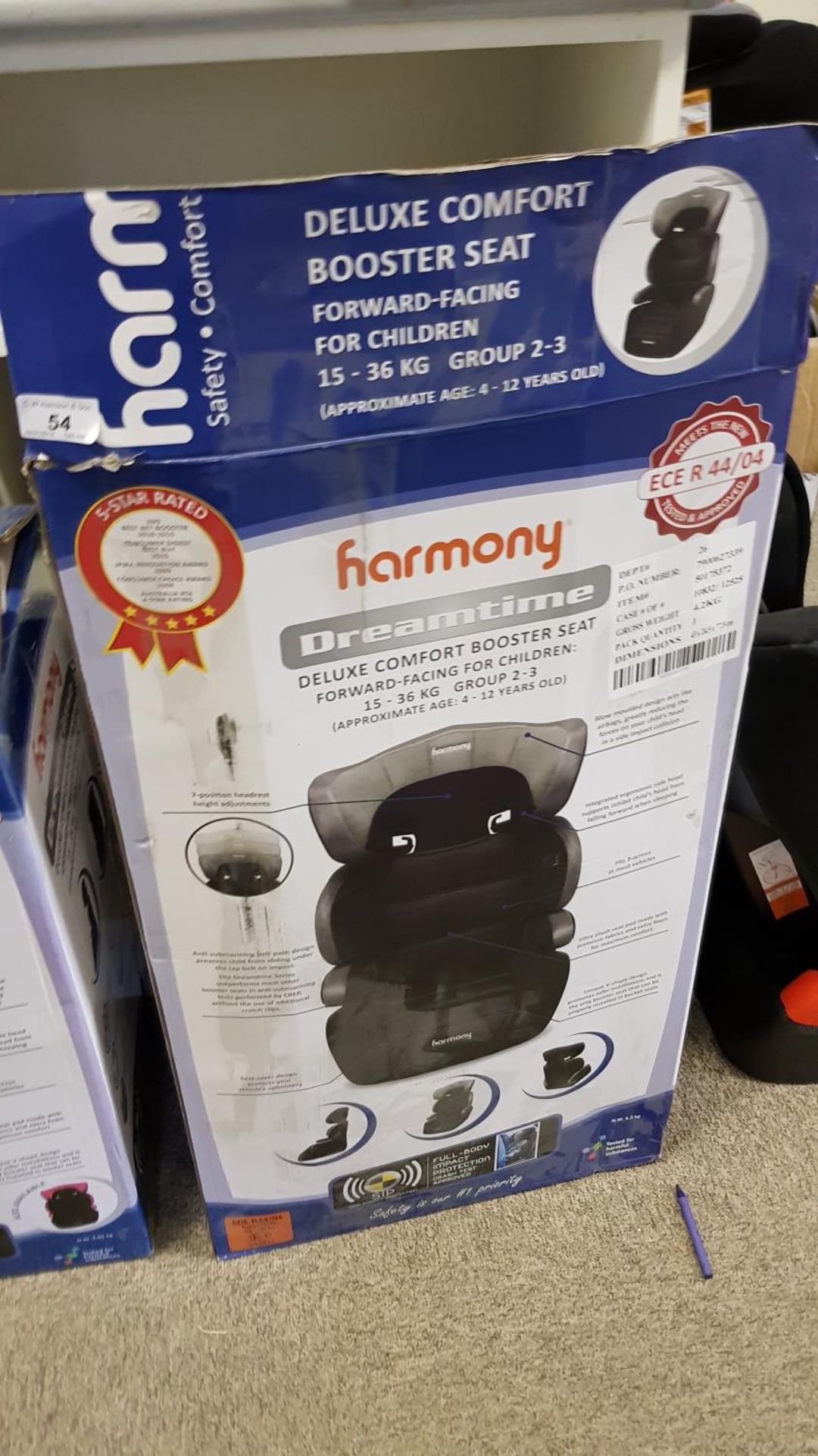 Harmony Dreamtimer Deluxe Comfort Booster Seat (Group 2-3) – Black