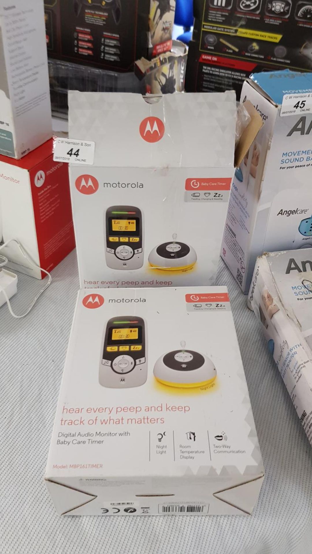 (2x) Motorola Digital Audio Monitor with Baby Care Timer