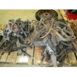 Contents to two pallets - large quantity of assorted harnesses