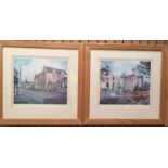 A set of five limited edition prints of Dewsbury and Batley by David J Martin,