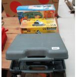 Three items - Parkside 240v jigsaw in carrying case,